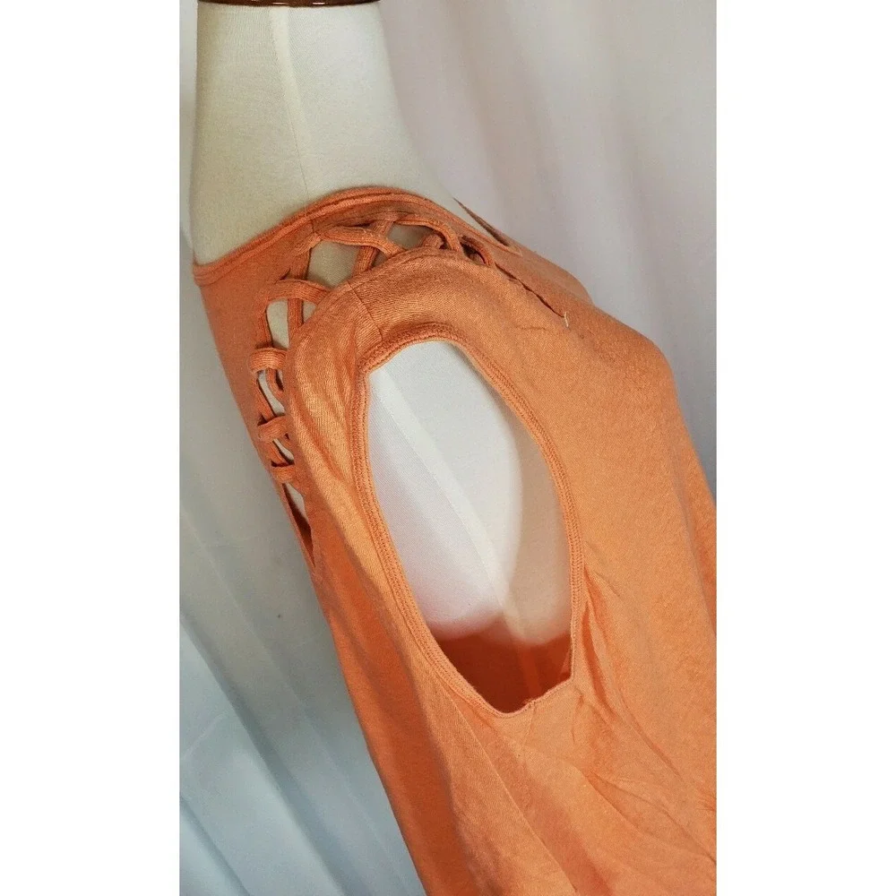 Free People | We The Free Linen Blend Tank Women's size Medium Orange